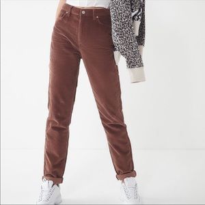 UO Corduroy High Rise Mom Pant